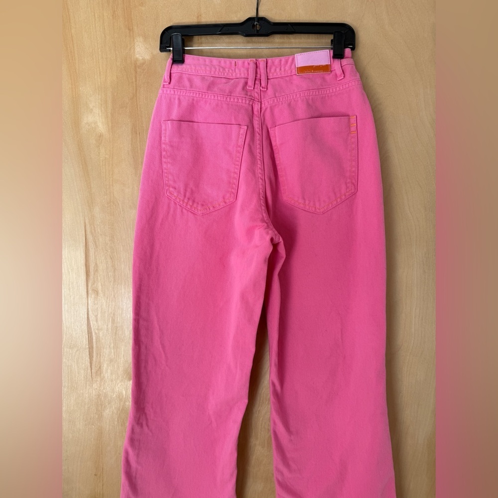 Flor De Lis Calça Jeans Wide Leg "Jade" In Rosa Wash - Picture 7 of 14